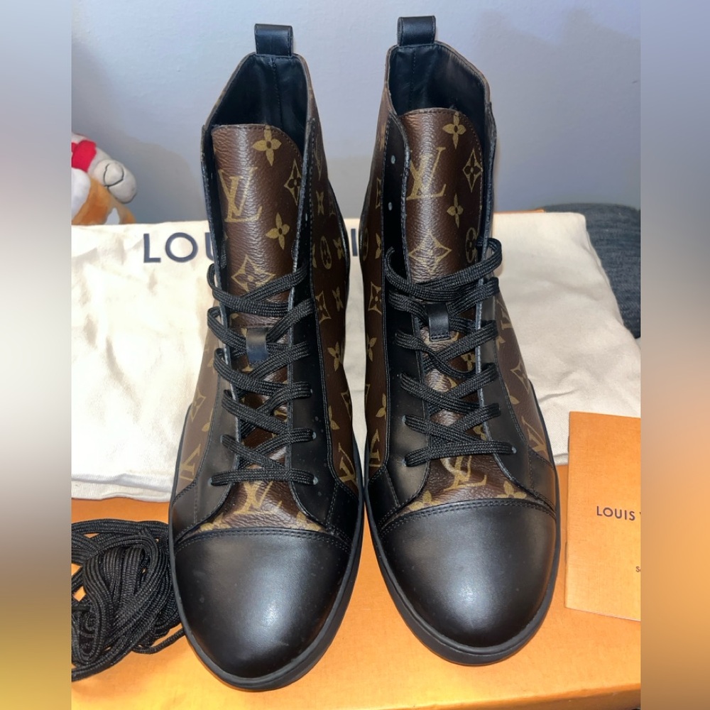 Louis Vuitton Match Up High Cocoa Sneaker Boots - Picture 2 of 9